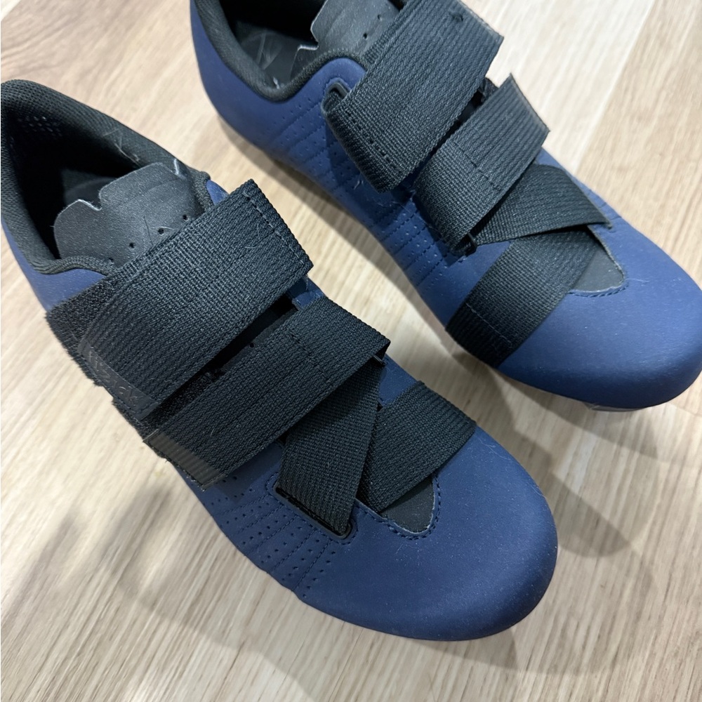 Black and Blue Cycling Shoes